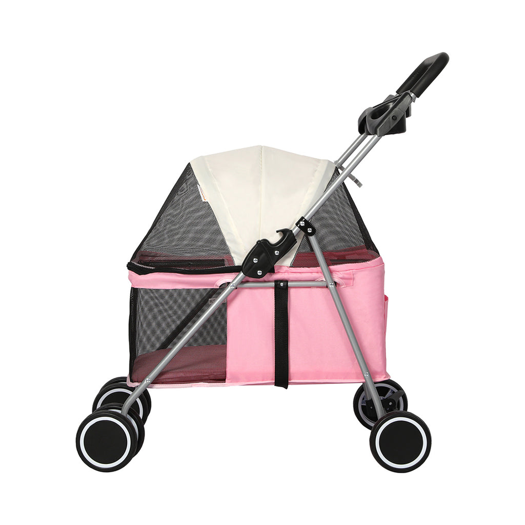 Haustierbuggy Travel 4 Räder Schwarz