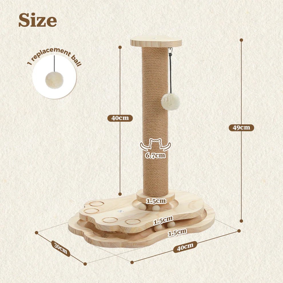 Kitty Interactive Turntable - Self - Amusement Toy - House Of Pets Delight (HOPD)