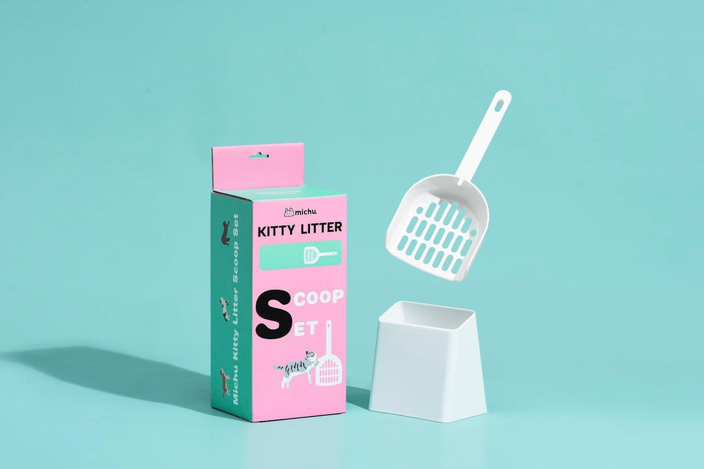 Long - Handle Cat Litter Scoop White - House Of Pets Delight (HOPD)