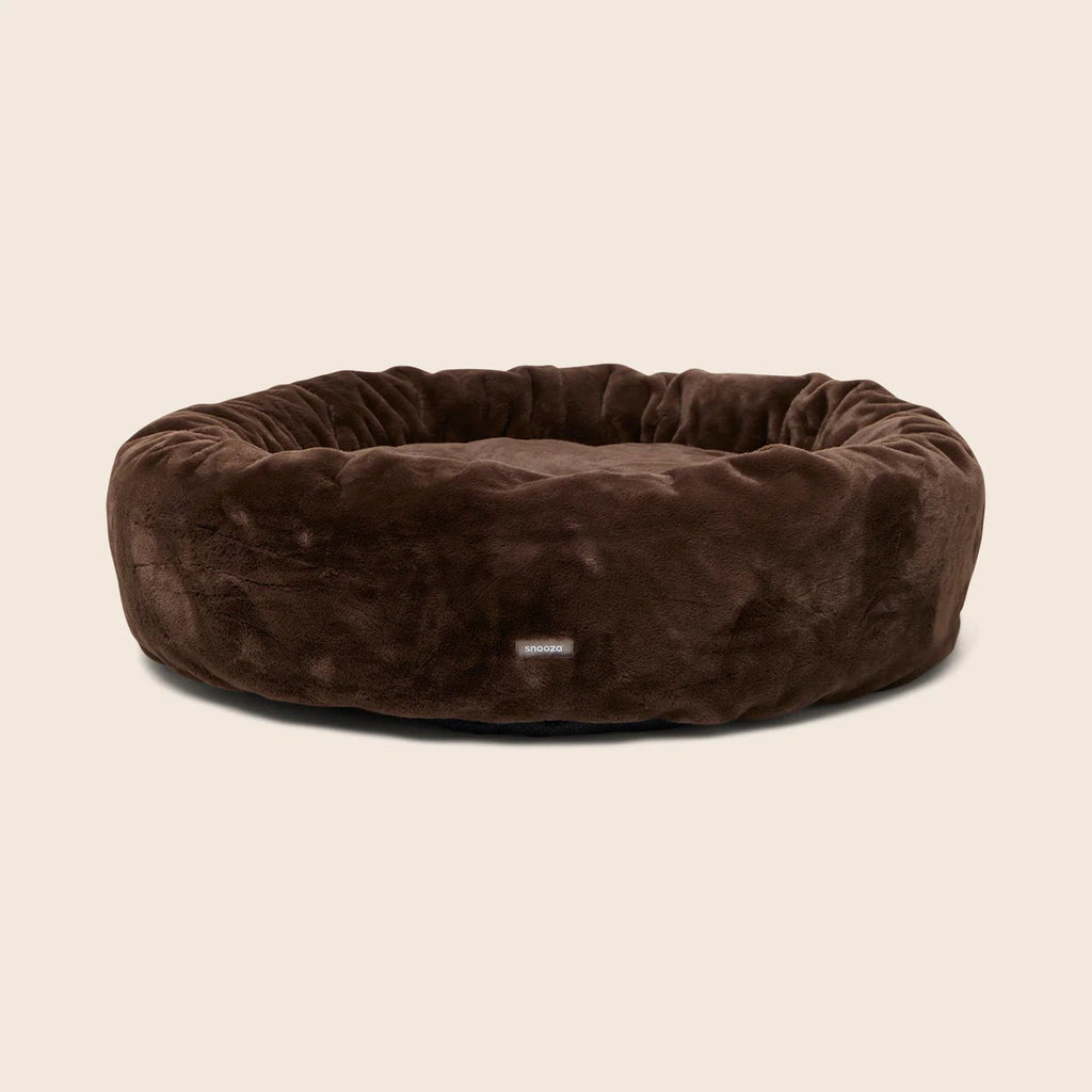 Luxe Fur Cuddler Dog Bed - Chocolate - House Of Pets Delight (HOPD)