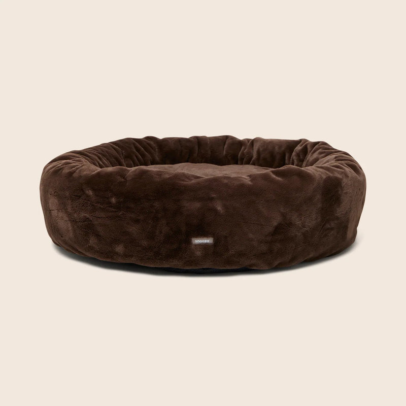 Luxe Fur Cuddler Dog Bed - Chocolate - House Of Pets Delight (HOPD)