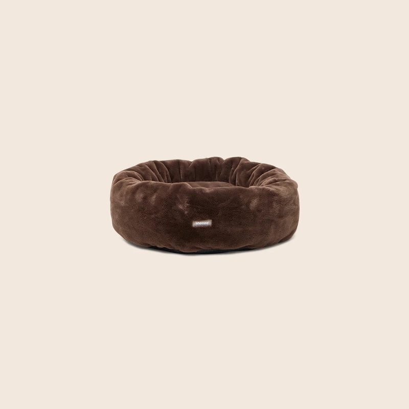 Luxe Fur Cuddler Dog Bed - Chocolate - House Of Pets Delight (HOPD)