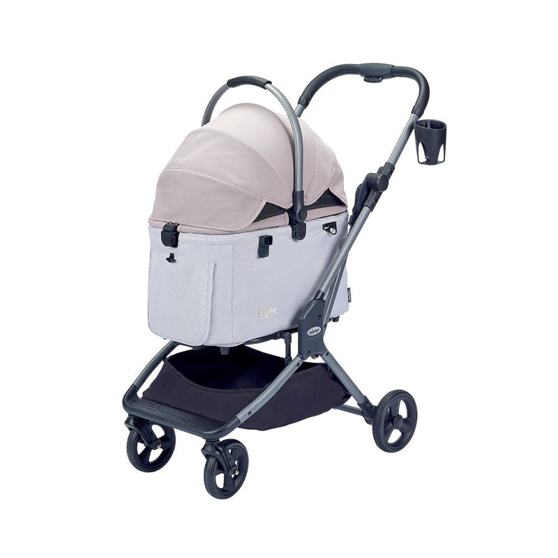 Lyte 3 - in - 1 Detachable Pet Stroller – Versatile 4 Wheel Buggy for Cats and Dogs - Apricot - House Of Pets Delight (HOPD)