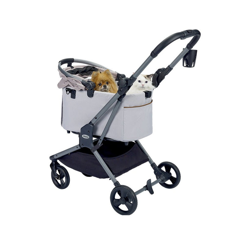 Lyte 3 - in - 1 Detachable Pet Stroller – Versatile 4 Wheel Buggy for Cats and Dogs - Apricot - House Of Pets Delight (HOPD)