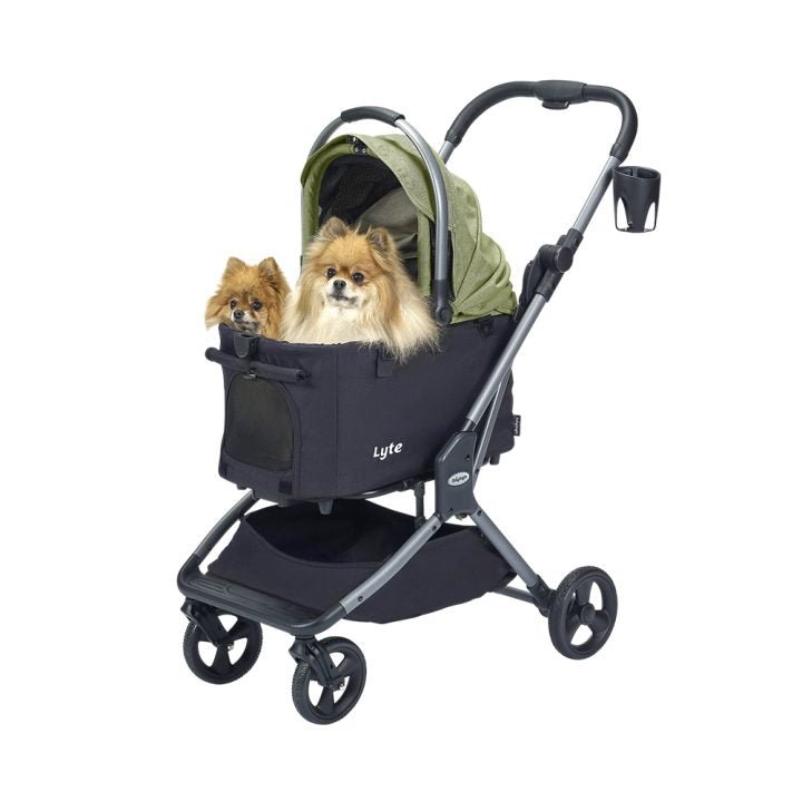 Lyte 3 - in - 1 Detachable Pet Stroller – Versatile 4 Wheel Buggy for Cats and Dogs - Green - House Of Pets Delight (HOPD)