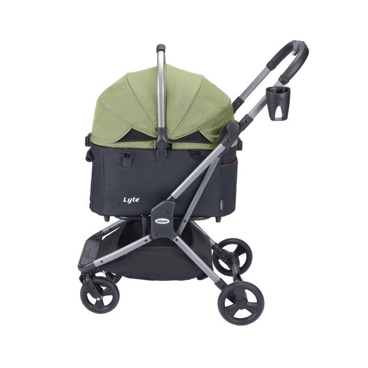 Lyte 3 - in - 1 Detachable Pet Stroller – Versatile 4 Wheel Buggy for Cats and Dogs - Green - House Of Pets Delight (HOPD)