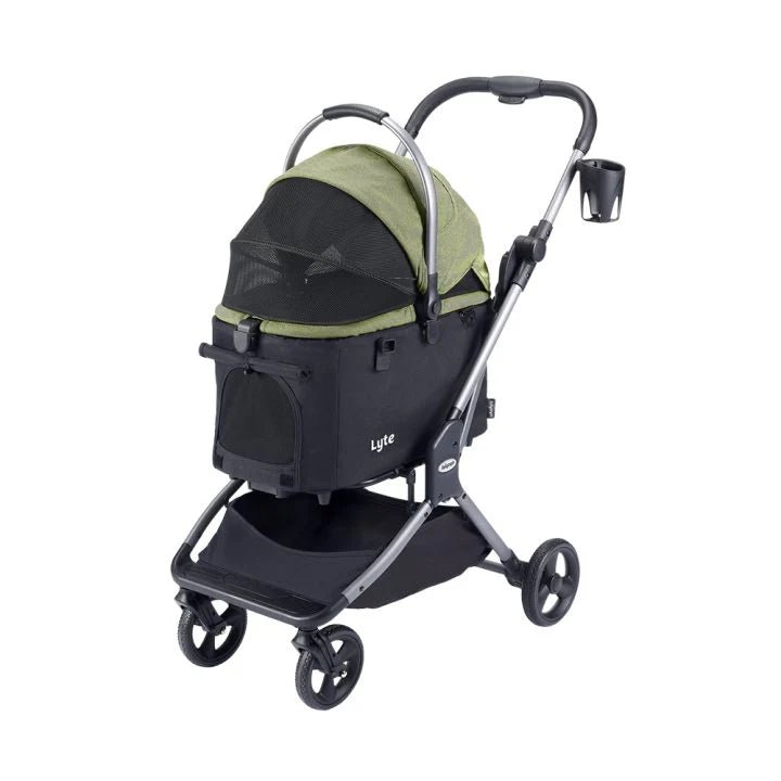 Lyte 3 - in - 1 Detachable Pet Stroller – Versatile 4 Wheel Buggy for Cats and Dogs - Green - House Of Pets Delight (HOPD)