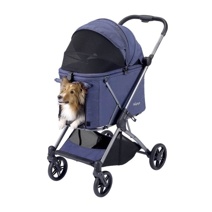 Maxi Deep Carriage Pet Stroller Lightweight and Collapsible - Royal Blue - House Of Pets Delight (HOPD)