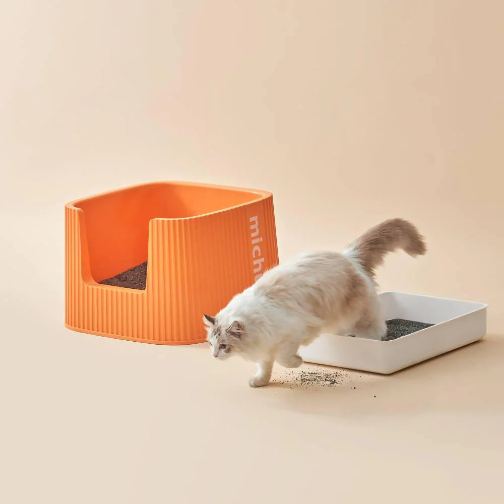 XXL BoBa Deluxe Cat Litter Box - Spacious Design with Scoop Included
