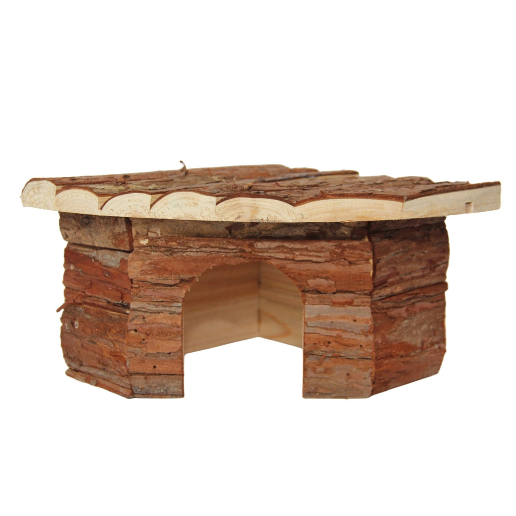Natural Wooden Hamster House - House Of Pets Delight (HOPD)