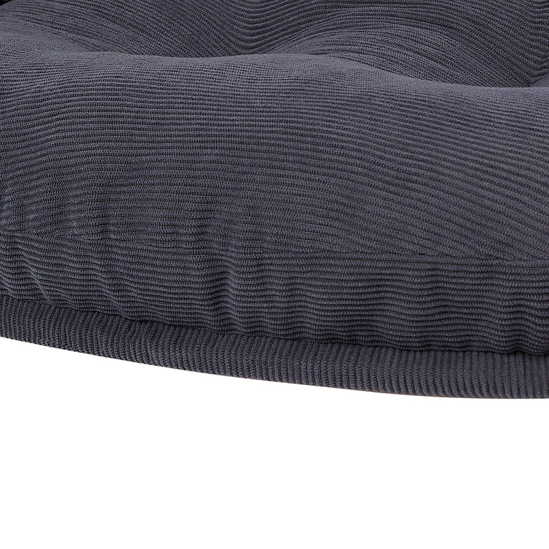 Plush Elevated Pet Sofa Bed - Grey