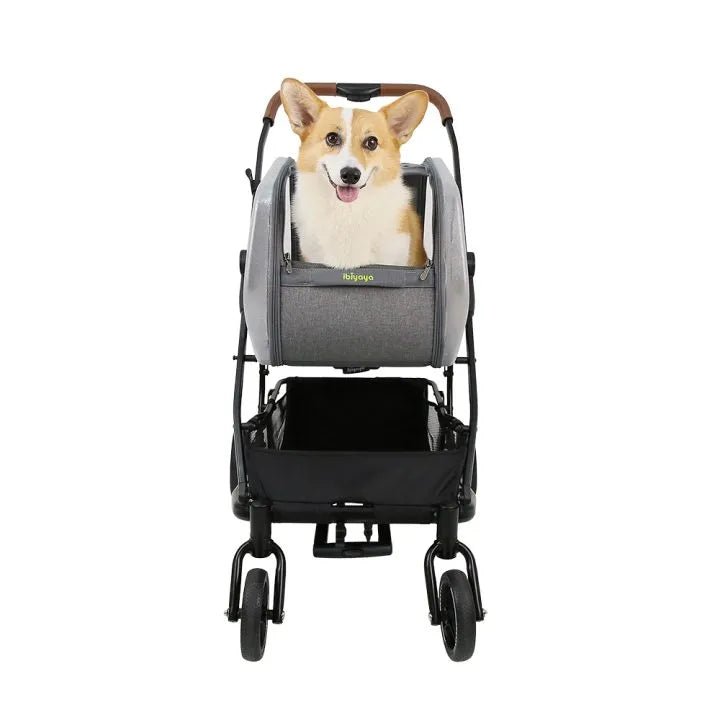 NeoRider Multi - Purpose Detachable Pet Stroller – Silver Mist - House Of Pets Delight (HOPD)