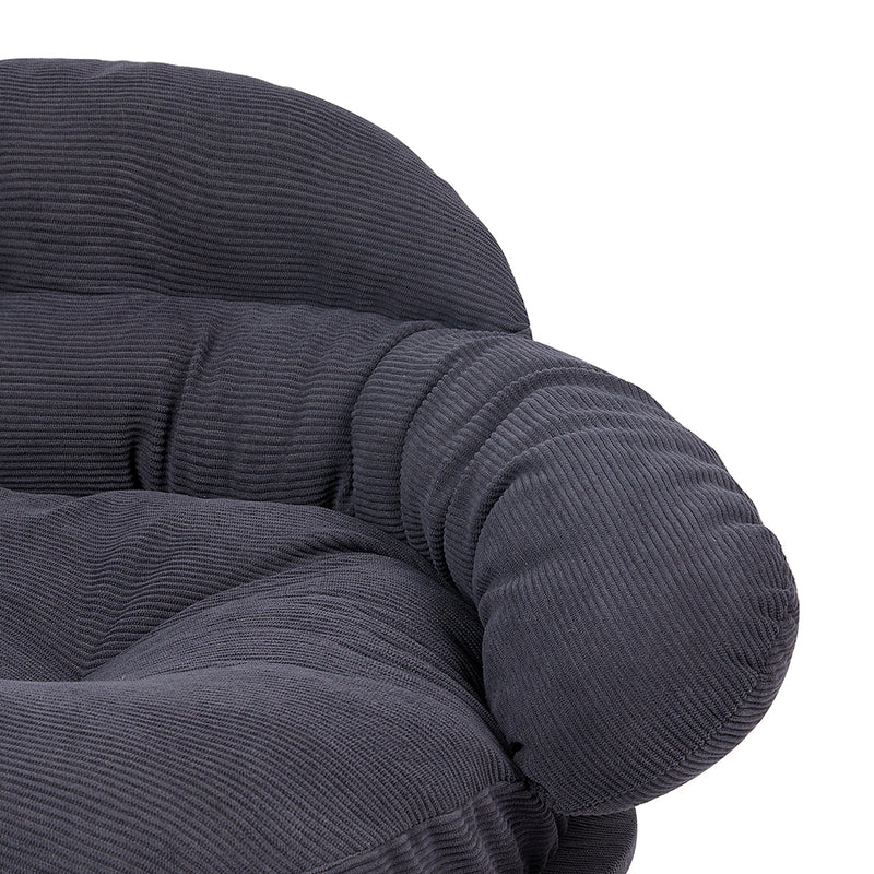 Plush Elevated Pet Sofa Bed - Grey