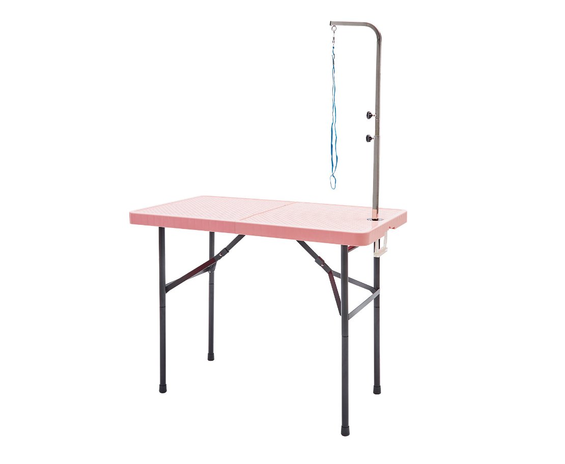 Pink Adjustable Pet Grooming Salon Table House Of Pets Delight