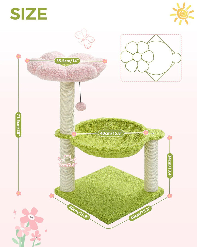 Pink Bubblegum Cat Hammock Bed - House Of Pets Delight (HOPD)