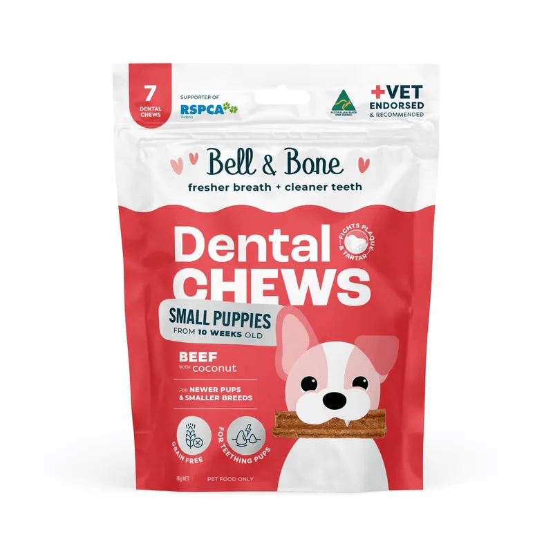 Puppy Dental Chews - Beef and Coconut - House Of Pets Delight (HOPD)