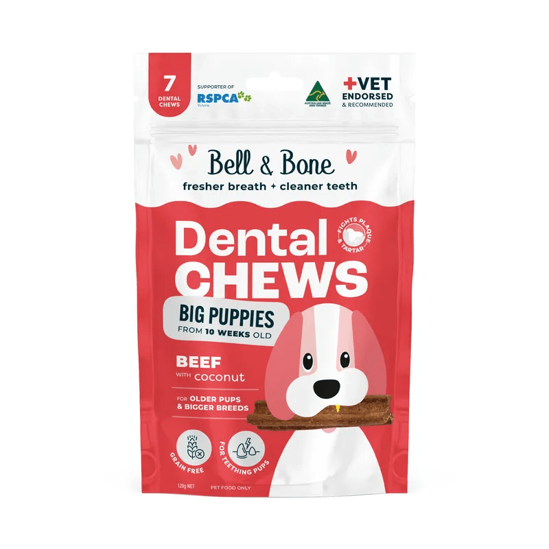 Puppy Dental Chews - Beef and Coconut - House Of Pets Delight (HOPD)