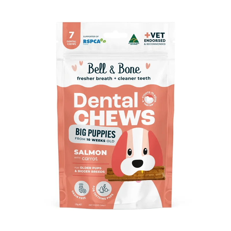 Puppy Dental Chews - Salmon and Carrot - House Of Pets Delight (HOPD)