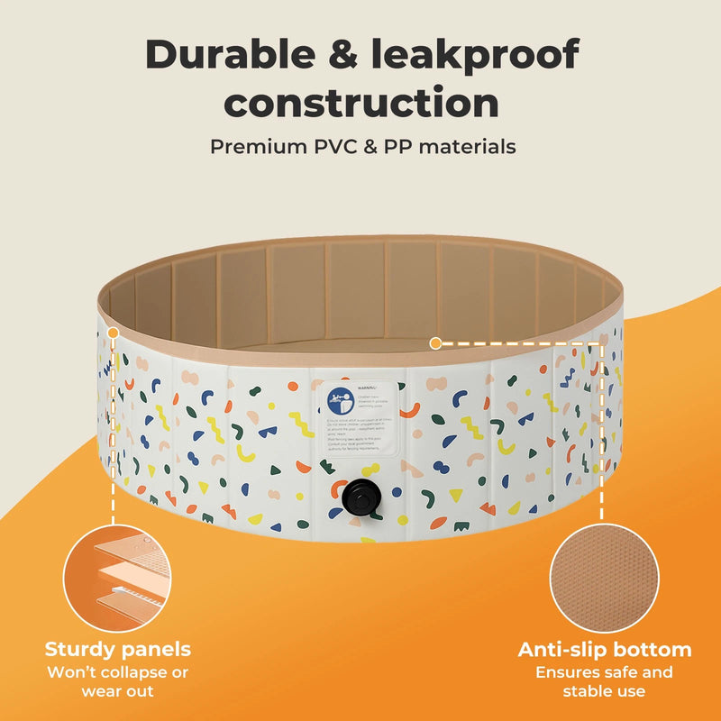 Foldable Pet Swimming Pool in Sprinkles - X-Large