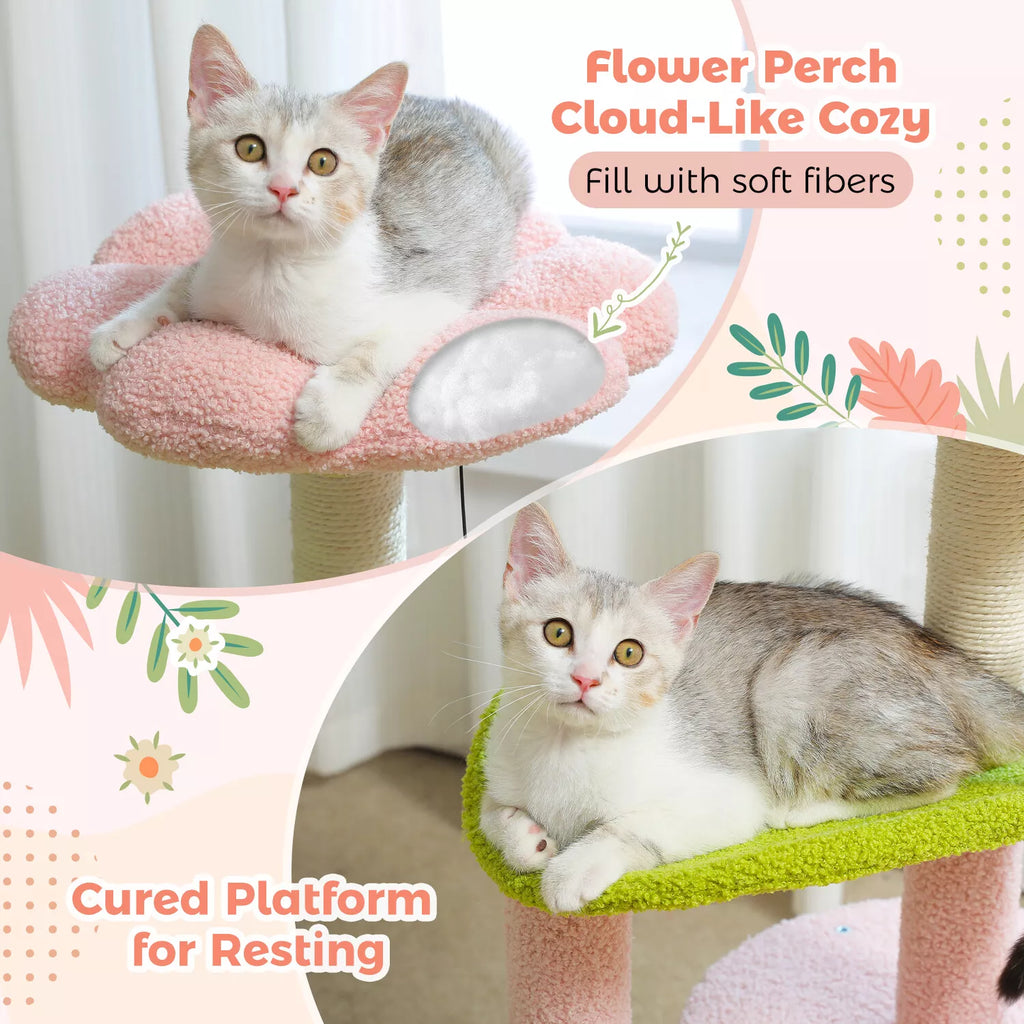 Spring Flower Cat Condo - 84cm