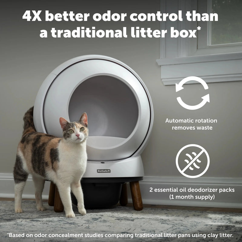 ScoopFree SmartSpin Self - Cleaning Litter Box - White - House Of Pets Delight (HOPD)