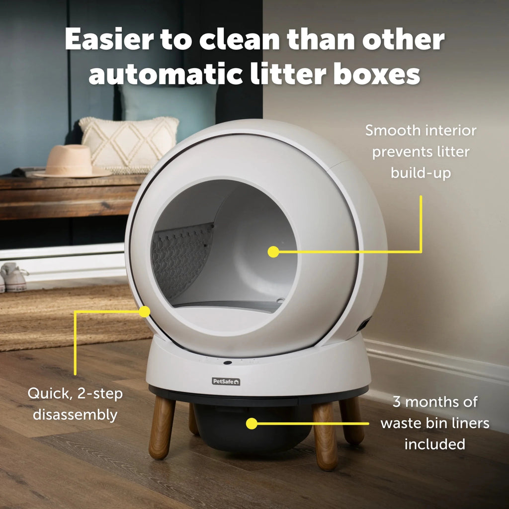 ScoopFree SmartSpin Self - Cleaning Litter Box - White - House Of Pets Delight (HOPD)