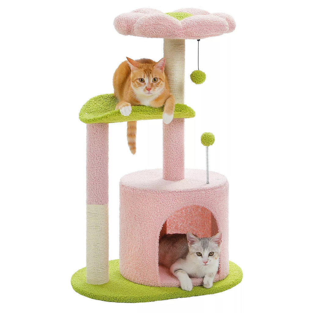 Spring Flower Cat Condo - 84cm - House Of Pets Delight (HOPD)