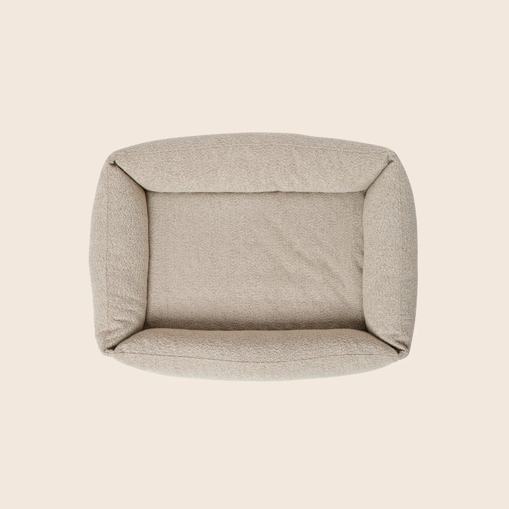 The Boucle Nest Dog Bed - Oat - House Of Pets Delight (HOPD)