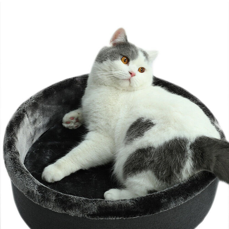 The Perch Cat Bed in Dark Grey - House Of Pets Delight (HOPD)