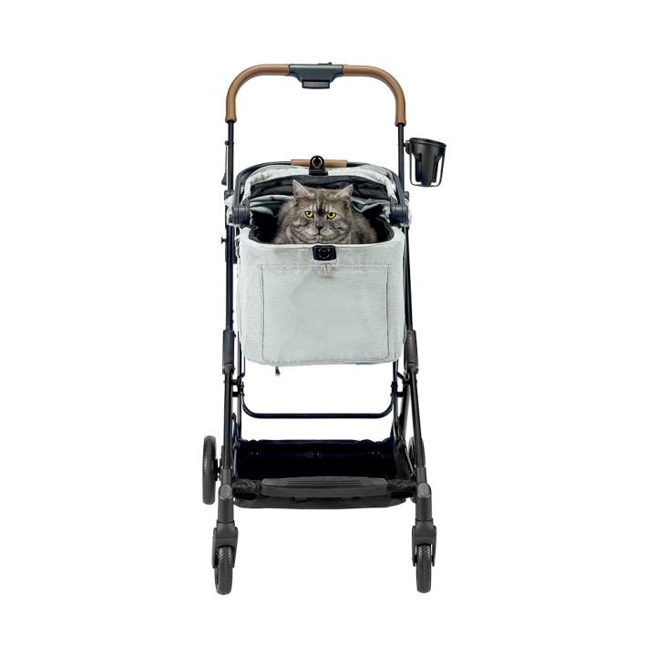Tinker Small Detachable Pet Stroller with Cup Holder – Sage Green - House Of Pets Delight (HOPD)