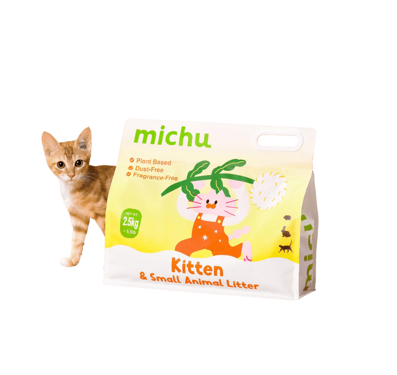 Tofu Cat Litter for Kittens and Small Animals, Natural Crushed Formula, Plant - Based & Safe if Ingested 2.5kg/6L - House Of Pets Delight (HOPD)