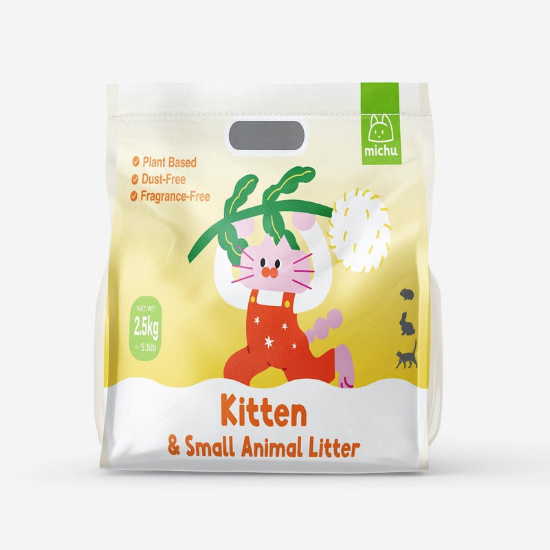 Tofu Cat Litter for Kittens and Small Animals, Natural Crushed Formula, Plant - Based & Safe if Ingested 2.5kg/6L - House Of Pets Delight (HOPD)