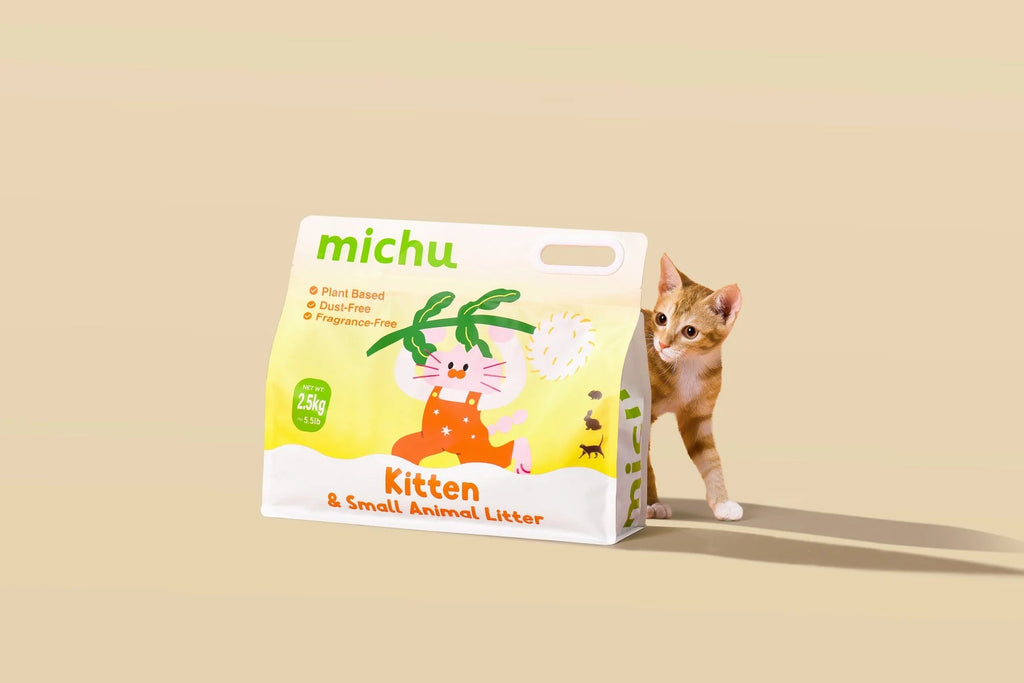 Tofu Cat Litter for Kittens and Small Animals, Natural Crushed Formula, Plant - Based & Safe if Ingested 2.5kg/6L - House Of Pets Delight (HOPD)