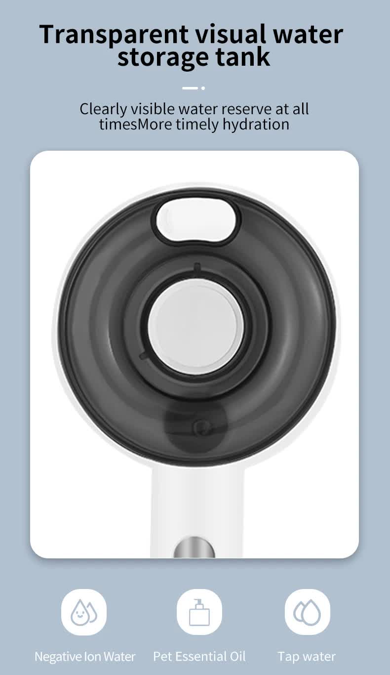 UVC Sterilizer & Mist Spray Rechargeable Pet Grooming Brush - House Of Pets Delight (HOPD)