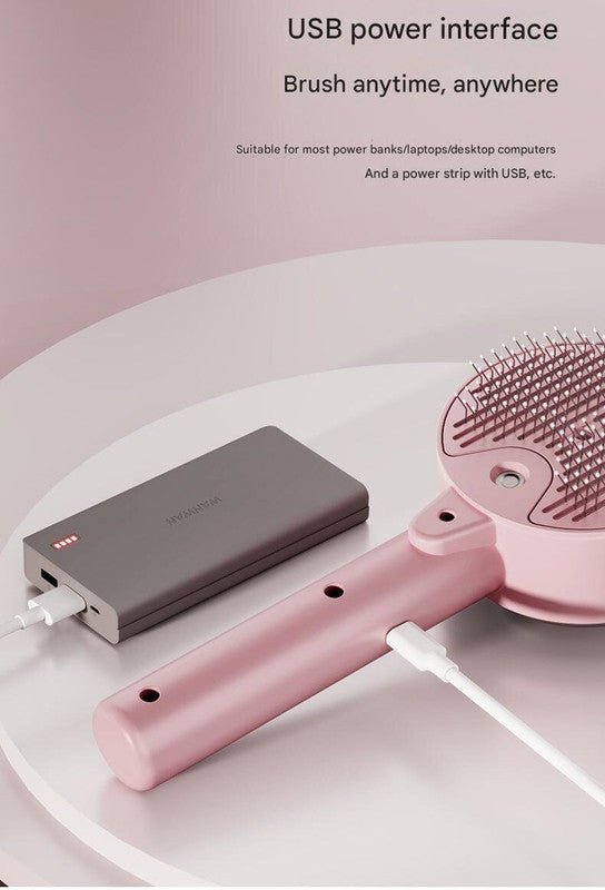 UVC Sterilizer & Mist Spray Rechargeable Pet Grooming Brush - House Of Pets Delight (HOPD)