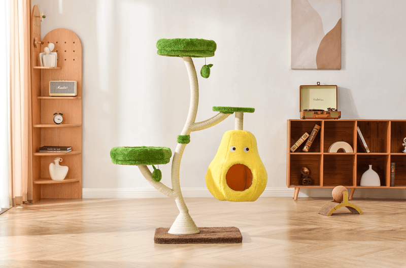 Verde Solid Wooded Base Cat Tree - House Of Pets Delight (HOPD)