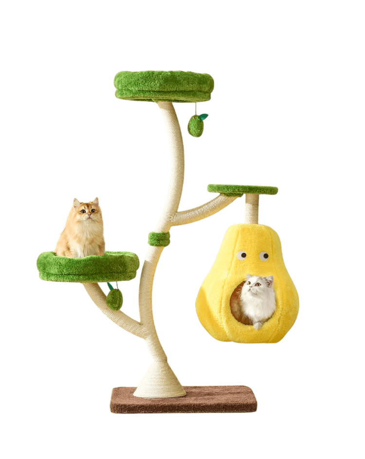 Verde Solid Wooded Base Cat Tree - House Of Pets Delight (HOPD)