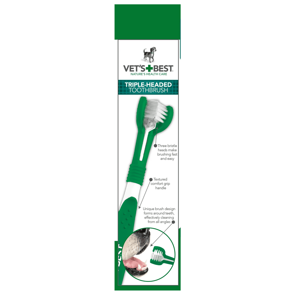 Vet’s Best – Advanced 3 - Head Toothbrush - House Of Pets Delight (HOPD)