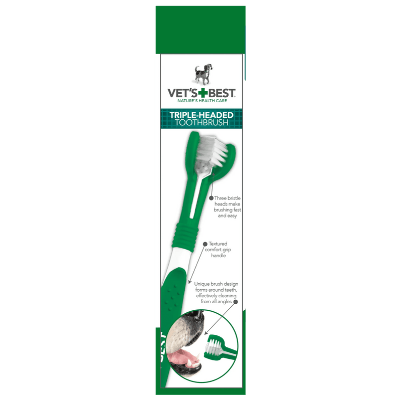 Vet’s Best – Advanced 3 - Head Toothbrush - House Of Pets Delight (HOPD)