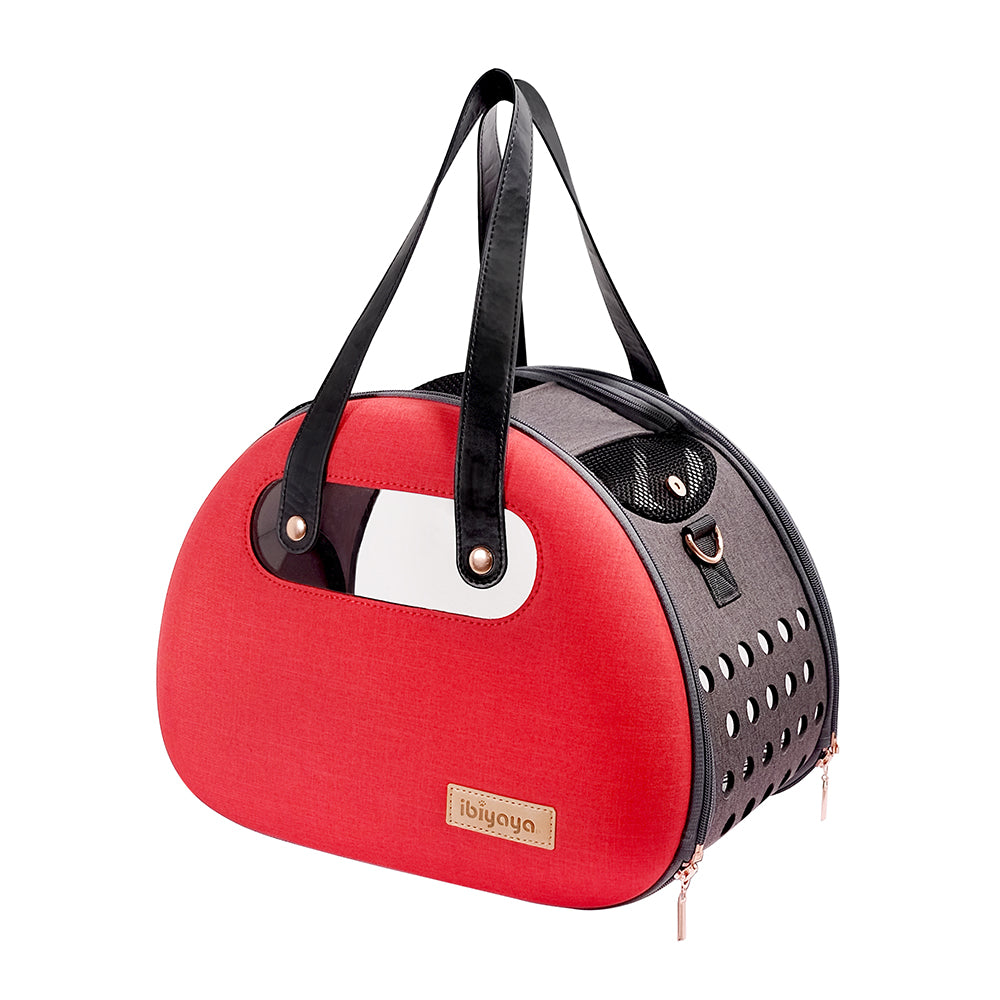 The Bubble Hotel Semi-transparent Pet Carrier – Scarlet Red