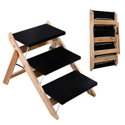 Foldable & Portable Pet Ladder Stairs with Washable Cover