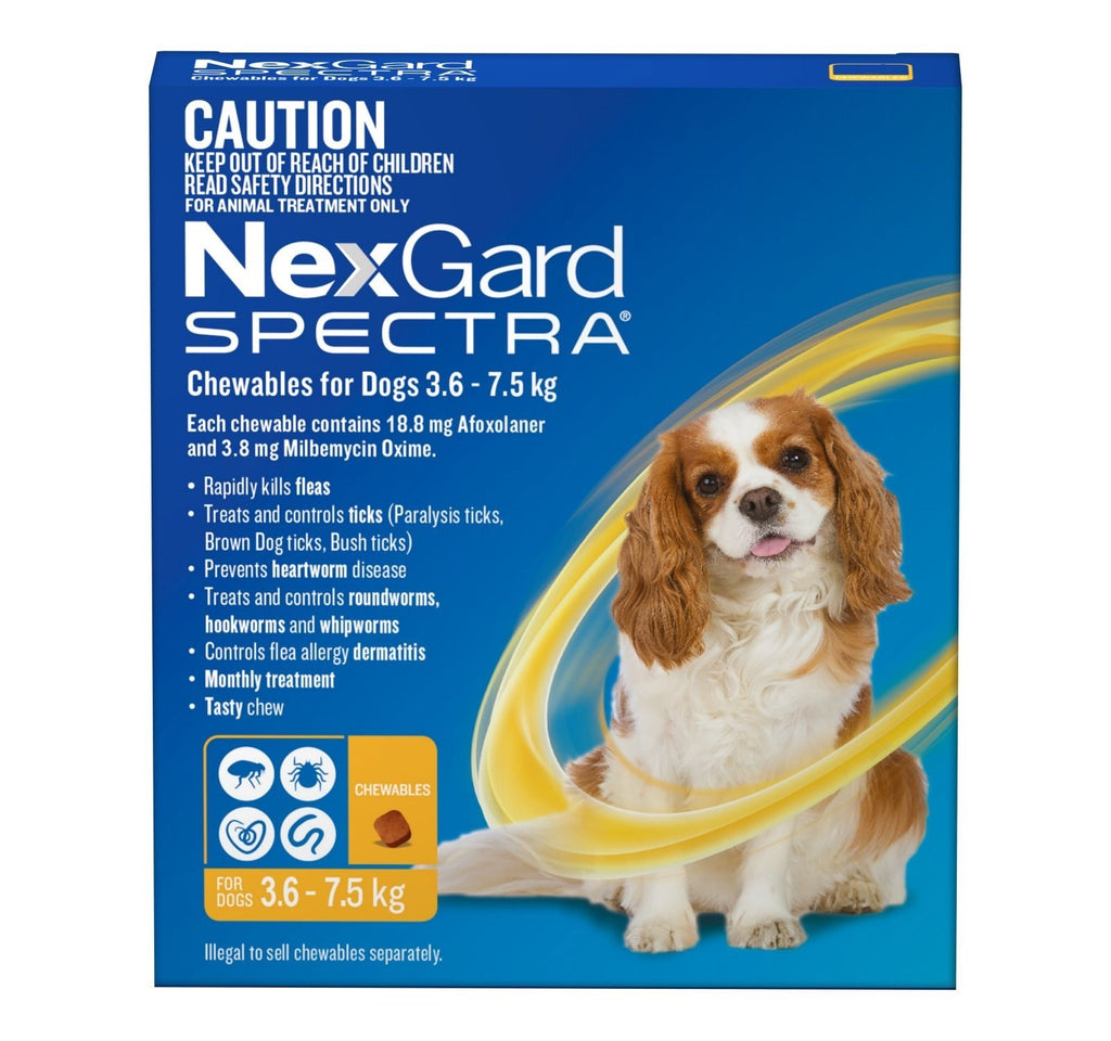 Nexgard Spectra 6 Pack 3.6-7.5kg - House of Pets Delight