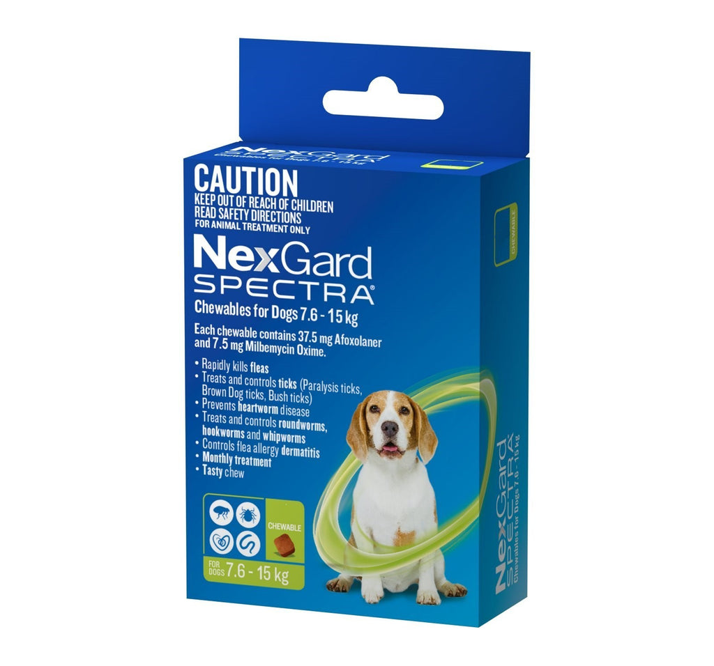 Nexgard Spectra 6 Pack 7.6 -15kg - House of Pets Delight