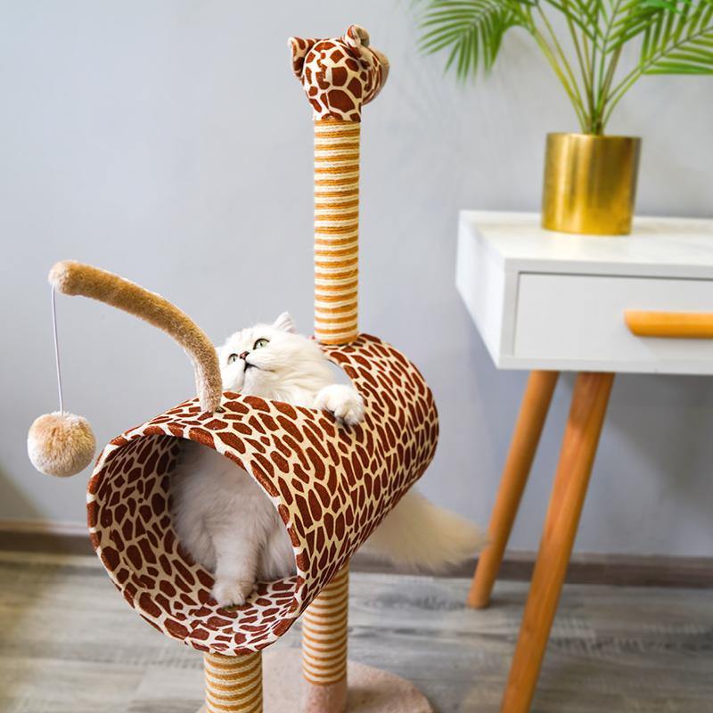 Giraffe Cat Climber House with Scratching Post-Pawz