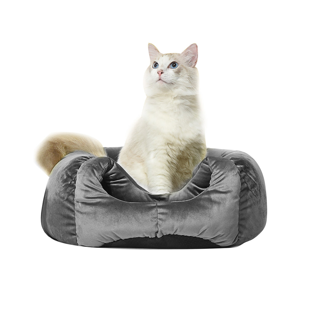 Cat Castle Igloo Round Nest Cave Grey L-House of Pets Delight