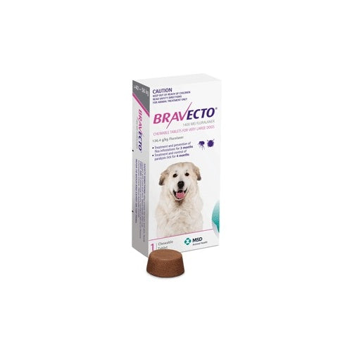 Bravecto Chew for Extra Large Dogs 40 - 56 kg-House of Pets Delight