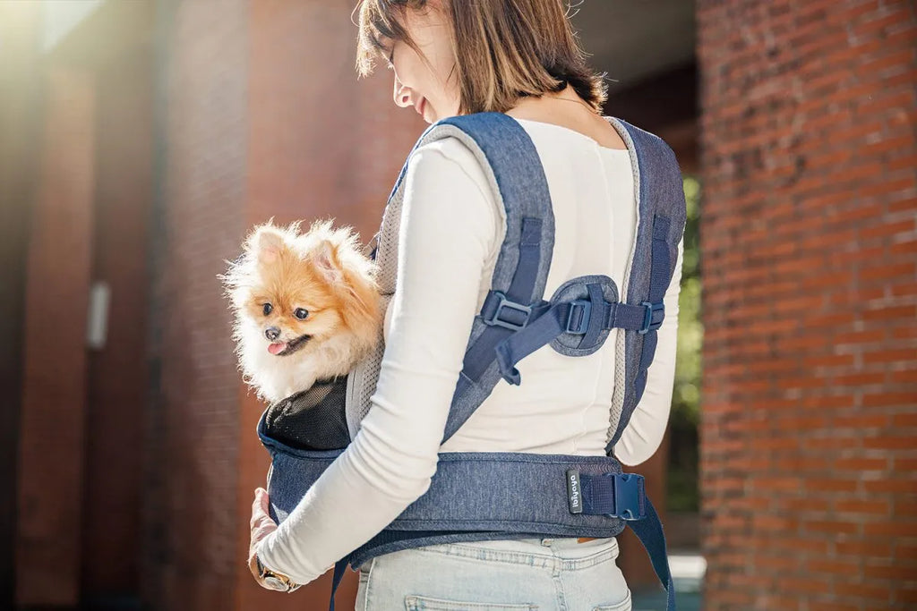 Hug Pack Dog Sling Carrier – Blue Jeans