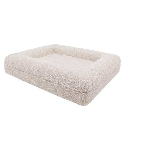 Memory Foam Dog Bed in Bouclé