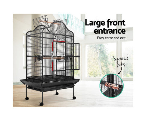 Pet Bird Cage 168CM Large Travel Stand-House of Pets Delight