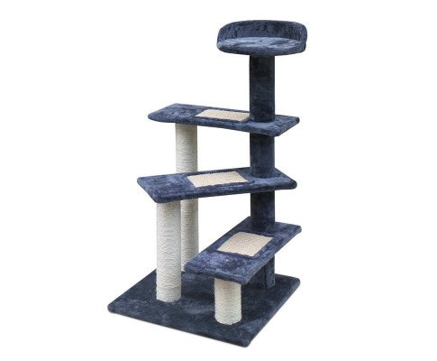 Multi Level Cat Scratching Tree - Grey - House of Pets Delight